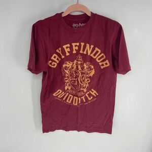 Unisex Harry Potter Gryffindor Quidditch Adult Short Sleeve T-Shirt Size M